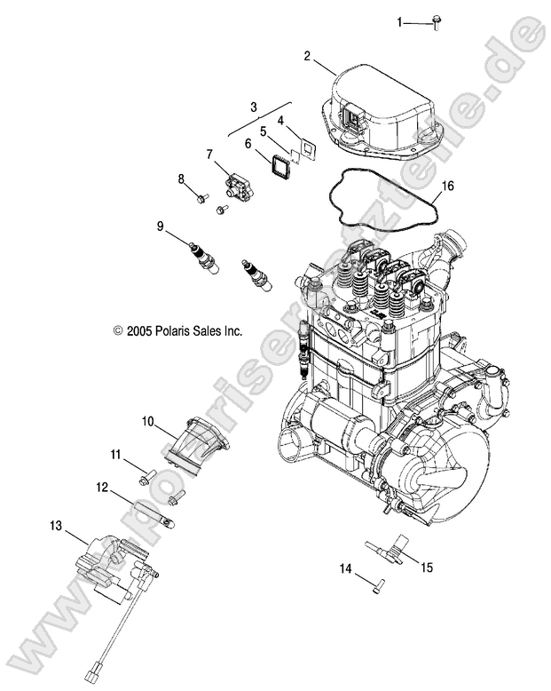 ENGINE, THROTTLE BODY MOUNTING