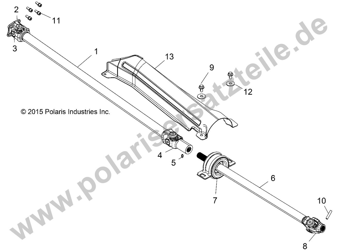 DRIVE TRAIN, FRONT PROP SHAFT