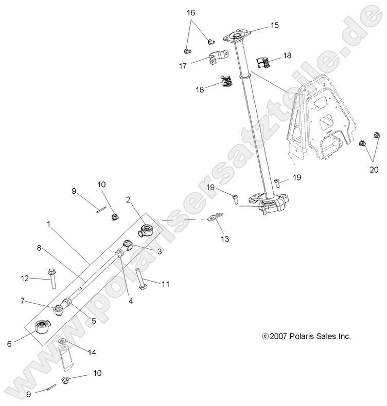 STEERING, STEERING POST ASM.