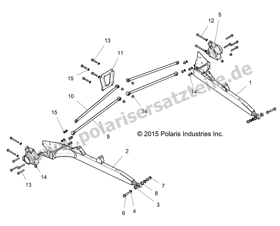 SUSPENSION, REAR CONTROL ARMS
