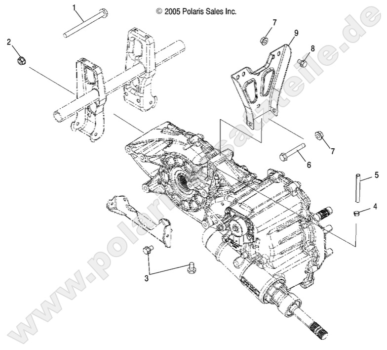 DRIVE TRAIN, MAIN GEARCASE MOUNTING