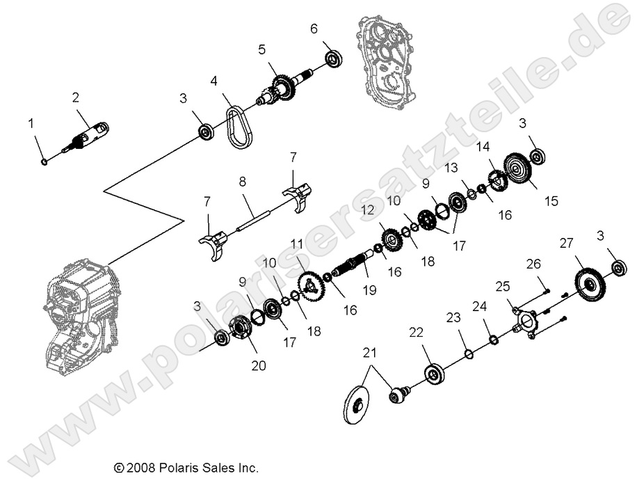DRIVE TRAIN, MAIN GEARCASE INTERNAL