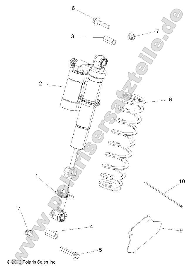 Suspension, Shock, Rear, Mounting