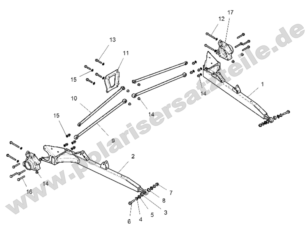 SUSPENSION, REAR CONTROL ARMS
