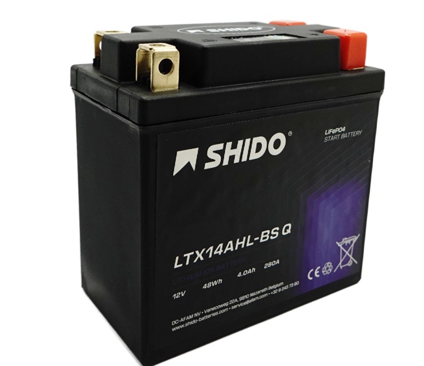 Shido LTX14AHL-BS Q Lithium Ionen Batterie 12V LiFePO4 (YTX14AHL-BS YTX14AH-BS) Shido LTX14AHL-BS Q Lithium Ionen Batterie 12V LiFePO4 (YTX14AHL-BS YTX14AH-BS)