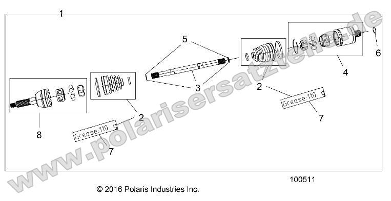 Drive Train, Rear Half Shaft (from 4/26/16)