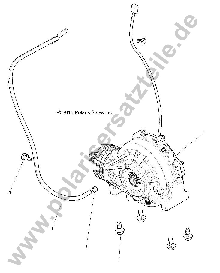 DRIVE TRAIN, FRONT GEARCASE MOUNTING