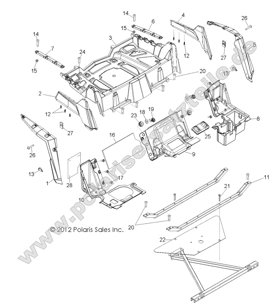 BODY, REAR RACK and FENDERS