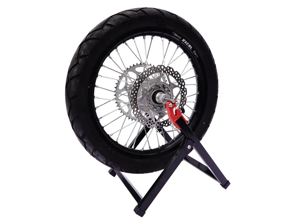 TMP-Motorrad-Auswuchtgeraet-Wuchtbock-klappbar-schwarz-rot-4 TMP Motorrad Felgen Auswuchtgerät / Wuchtbock klappbar - schwarz-rot