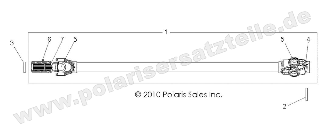DRIVE TRAIN, FRONT PROP SHAFT