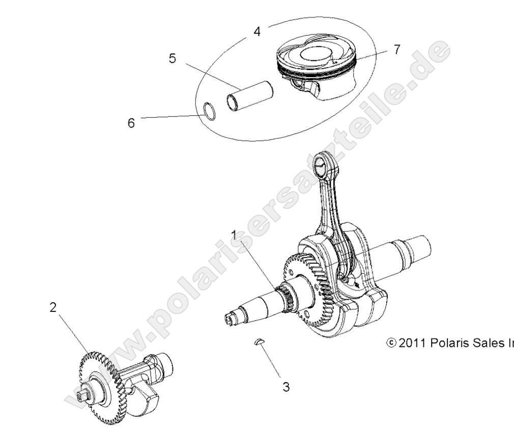 ENGINE, CRANKSHAFT, PISTON and BALANCE SHAFT