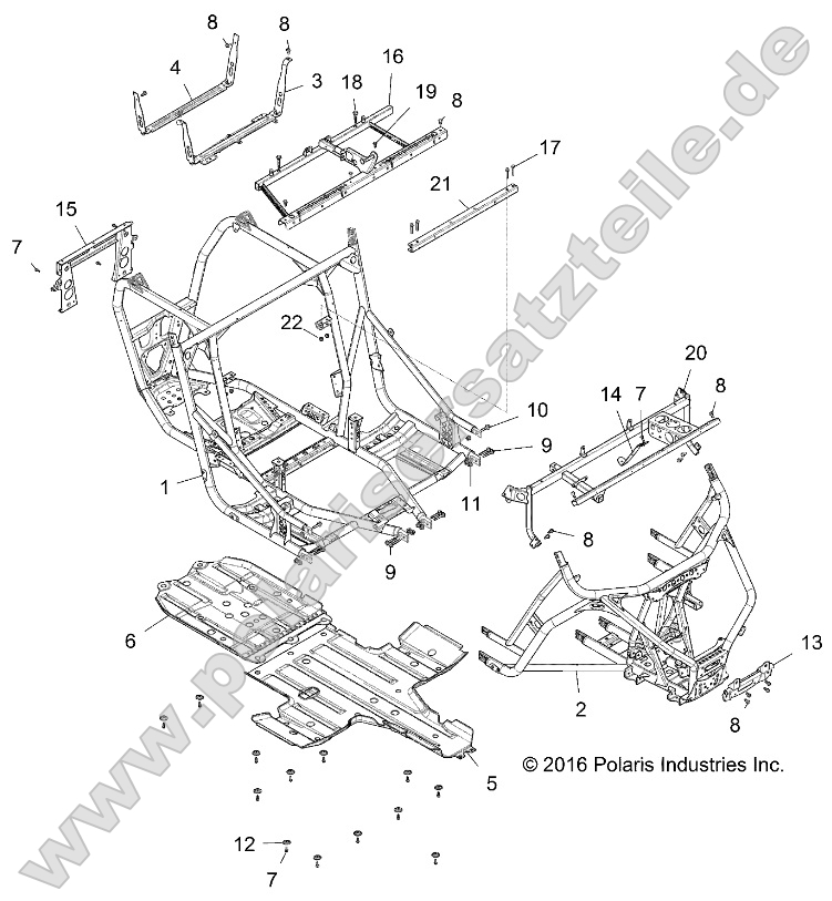 Chassis, Main Frame and Skid Plates