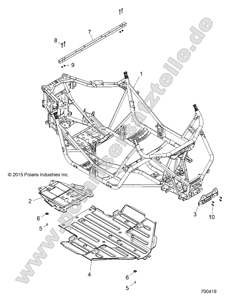 Chassis, Main Frame and Skid Plate