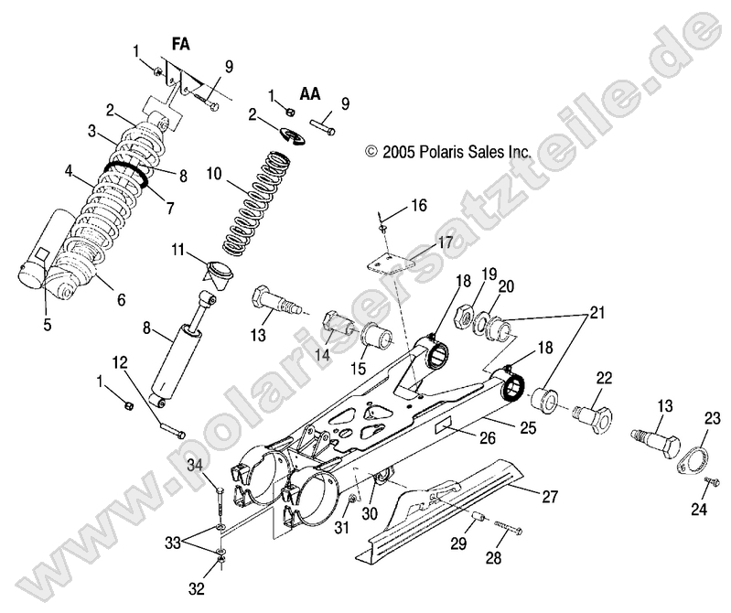 SWING ARM/SHOCK MOUNTING