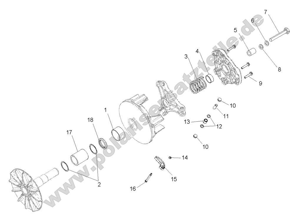 DRIVE TRAIN, PRIMARY CLUTCH