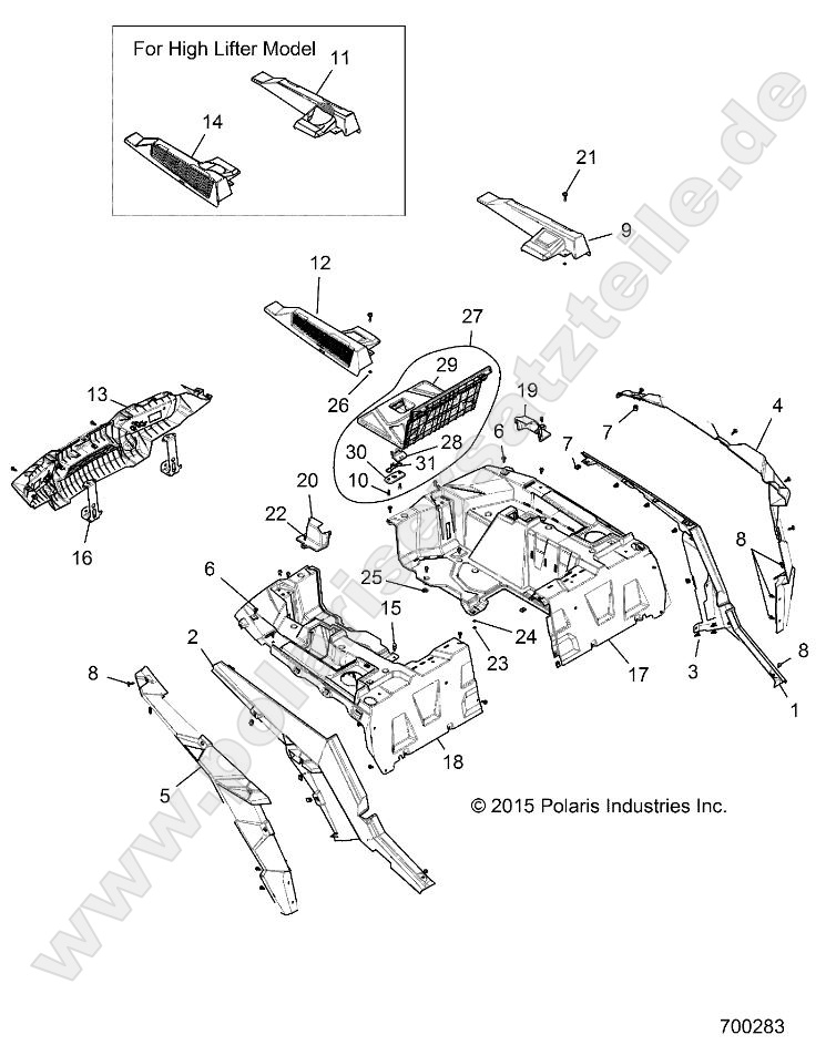 BODY, REAR RACK AND FENDERS