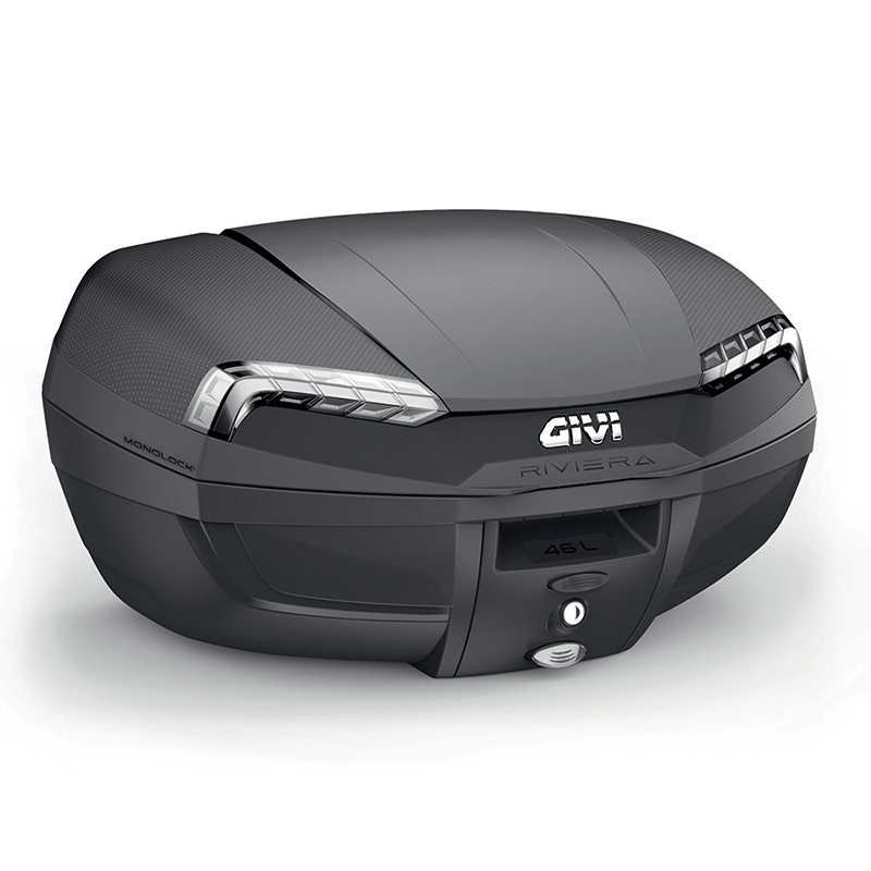 Givi Monolock Topcase E46 NT Tech Riviera - 46 Liter - schwarz - inkl. Montagekit