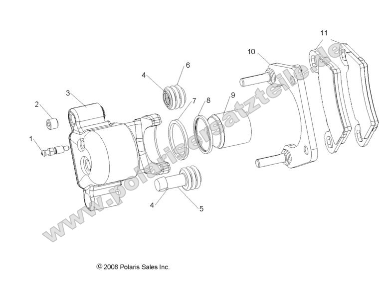 BRAKES, REAR CALIPER