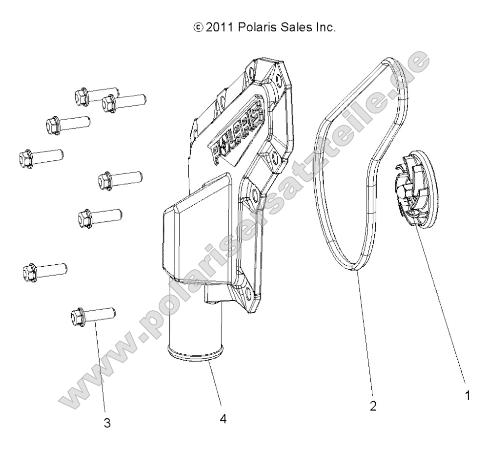 Engine, Waterpump Impeller and Cover