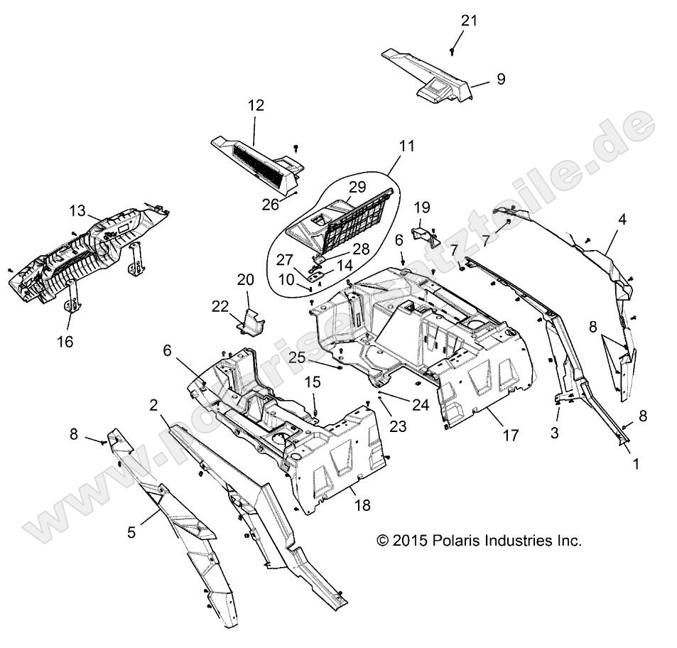 BODY, REAR RACK AND FENDERS