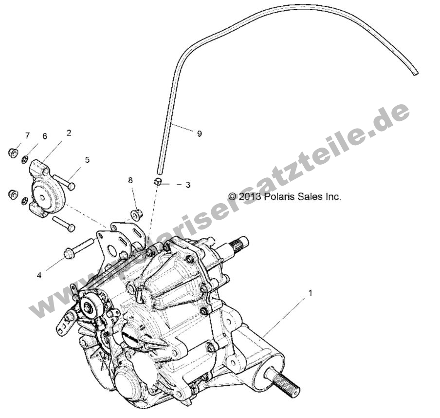 DRIVE TRAIN, MAIN GEARCASE MOUNTING
