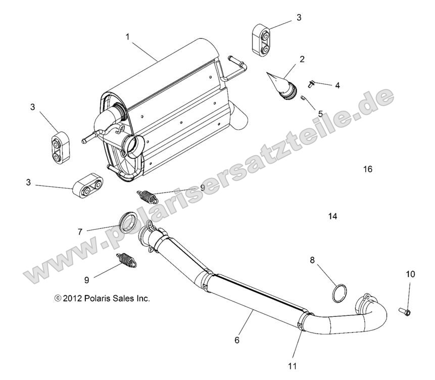 ENGINE, EXHAUST SYSTEM