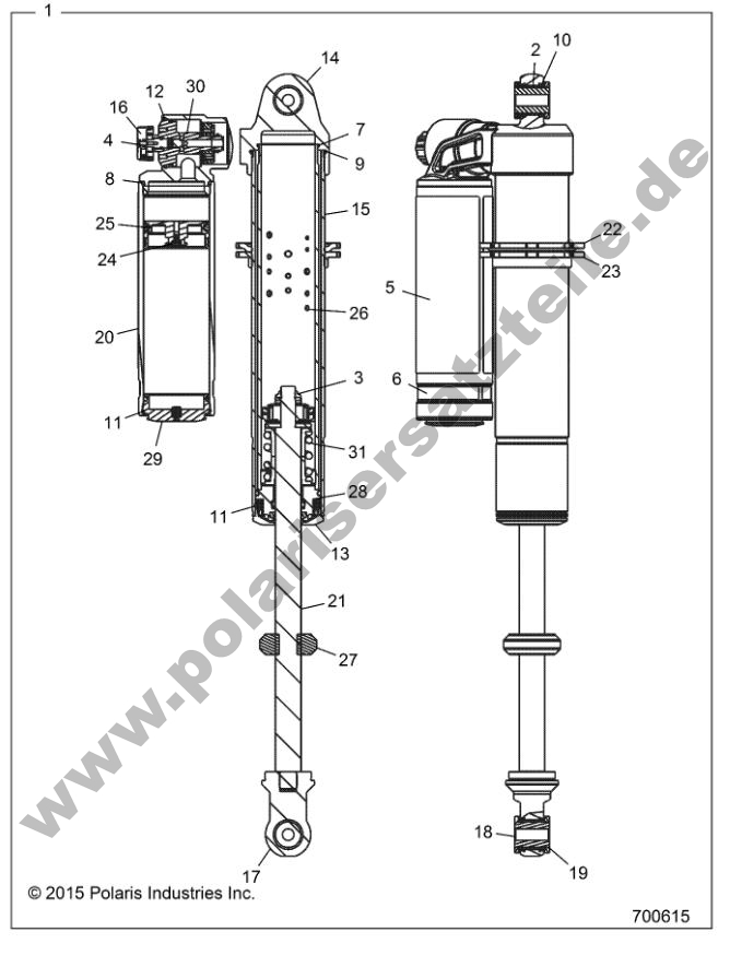 SUSPENSION, FRONT SHOCK