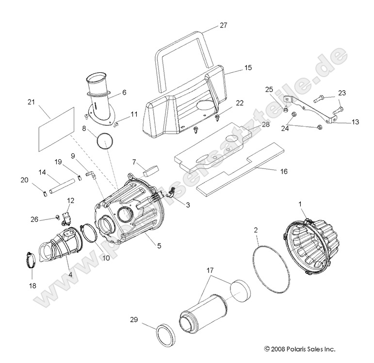 engine air intake system