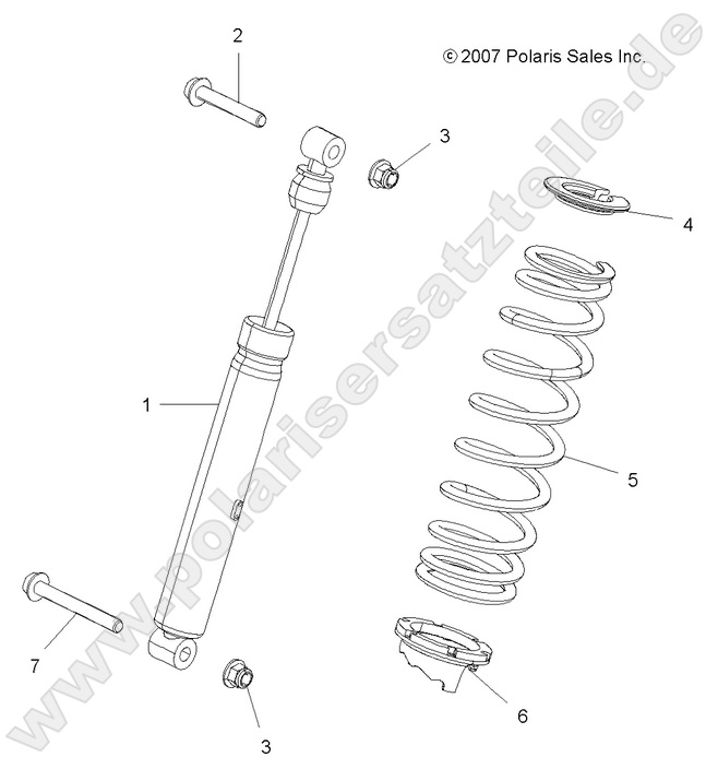 SUSPENSION, SHOCK, REAR