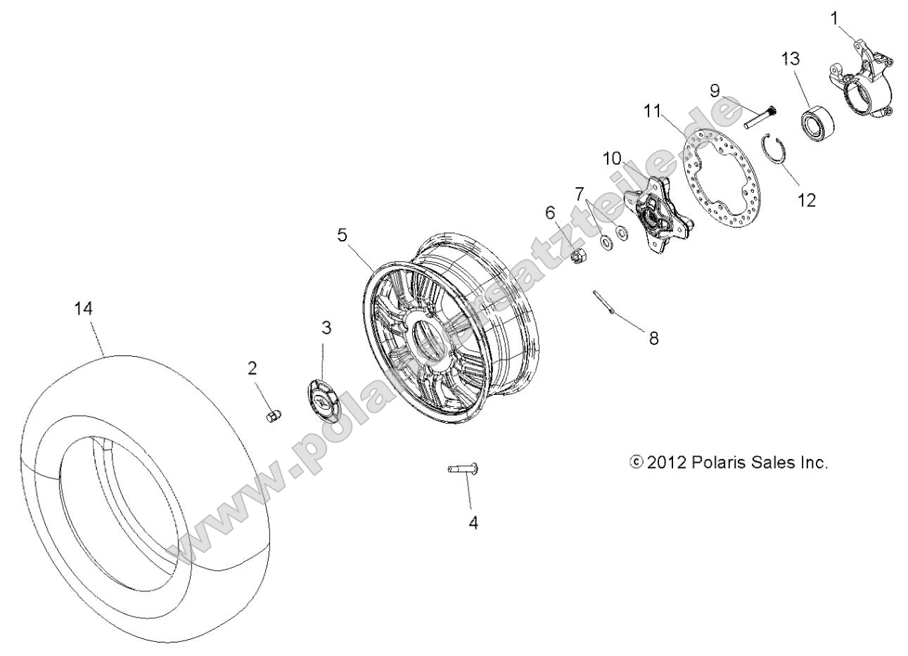 Wheels, Front and Hub