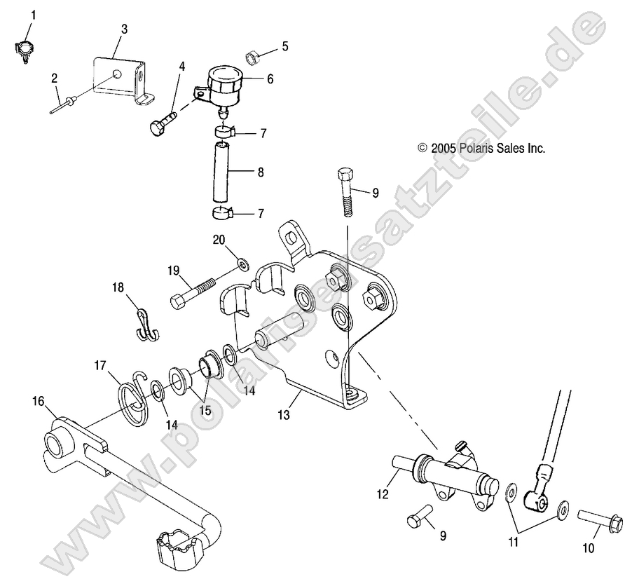 BRAKE, REAR MASTER CYLINDER