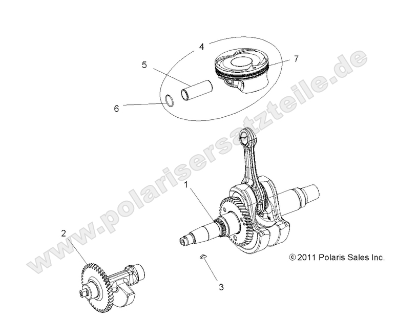ENGINE, CRANKSHAFT, PISTON and BALANCE SHAFT