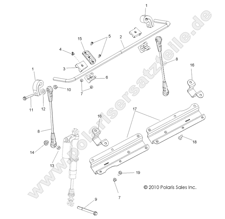 SUSPENSION, STABILIZER BAR, FRONT
