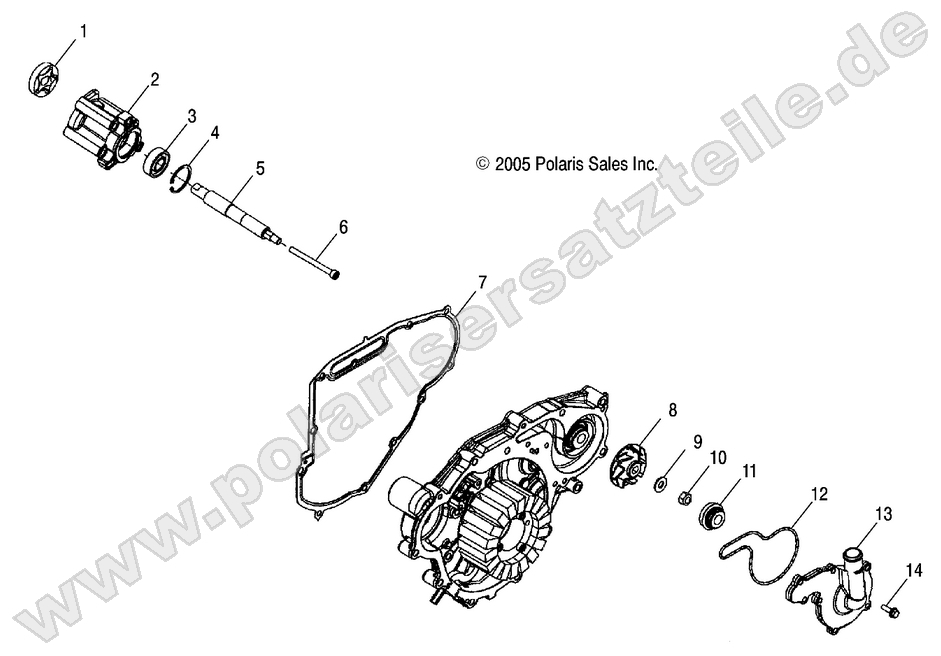 ENGINE, OIL PUMP and WATER PUMP