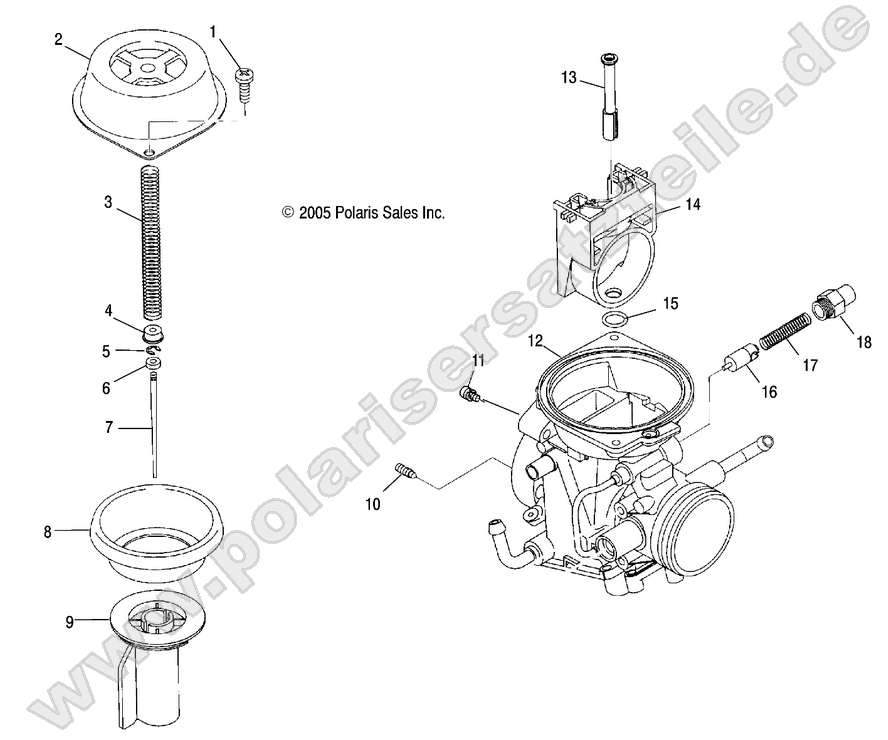 ENGINE, CARBURETOR, UPPER