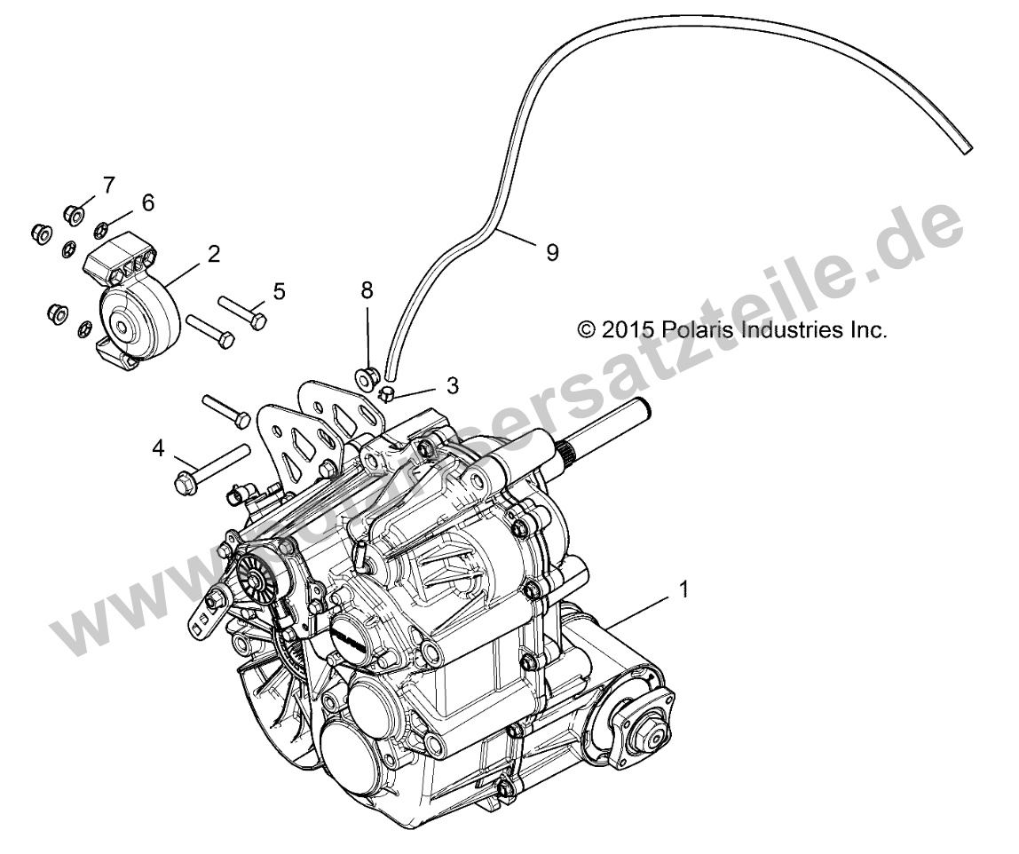 DRIVE TRAIN, MAIN GEARCASE MOUNTING