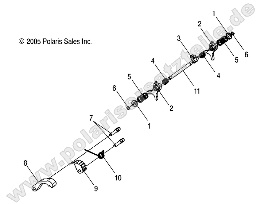 TRANSMISSION, SHIFT FORKS