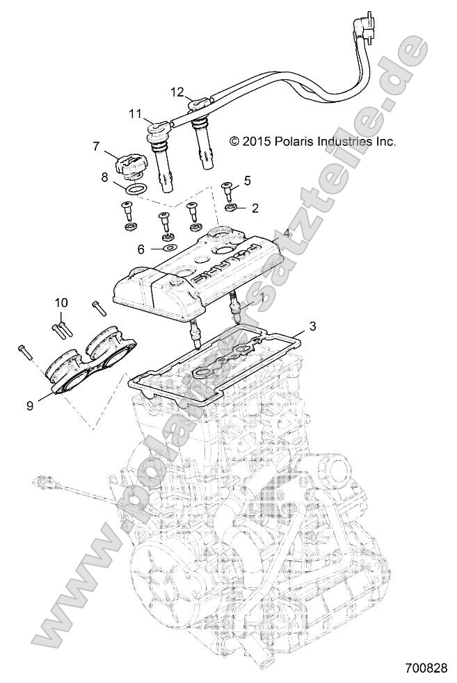 Engine, Throttle Body and Valve Cover