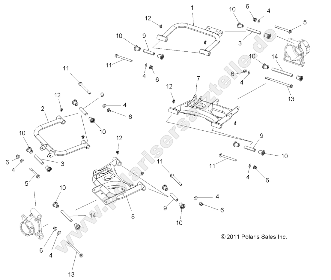 SUSPENSION, REAR CONTROL ARMS