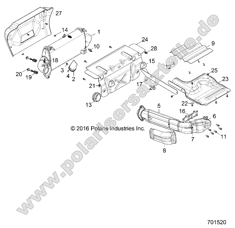 Engine, Exhaust System (701520)