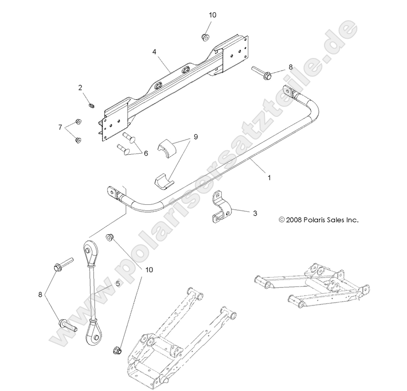 SUSPENSION, STABILIZER BAR, REAR