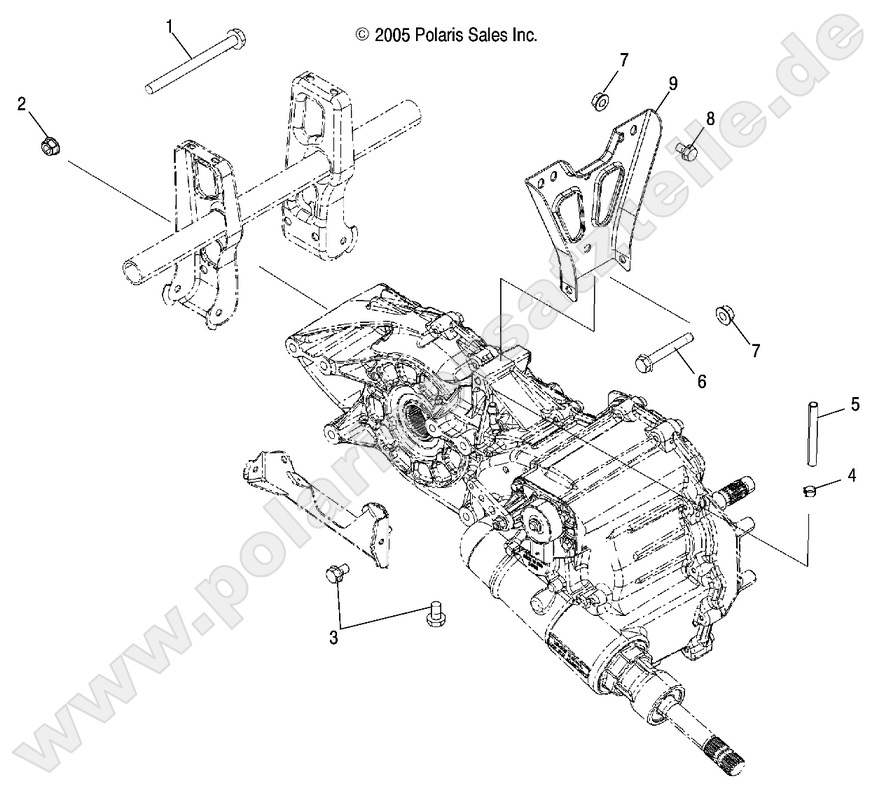 DRIVE TRAIN, MAIN GEARCASE MOUNTING