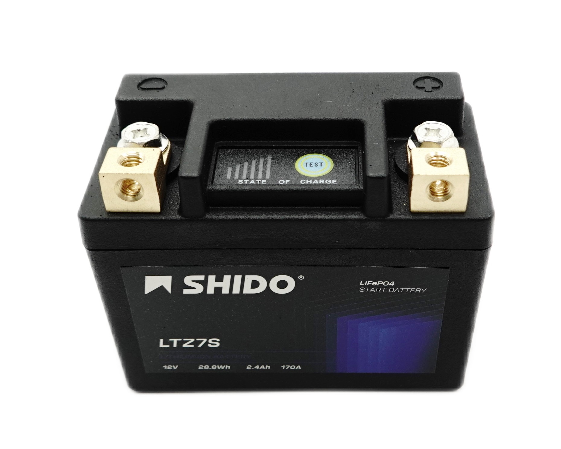 Shido LTZ7S Lithium Ionen Batterie 12V LiFePO (YTZ7S YTZ6V FTZ7S)