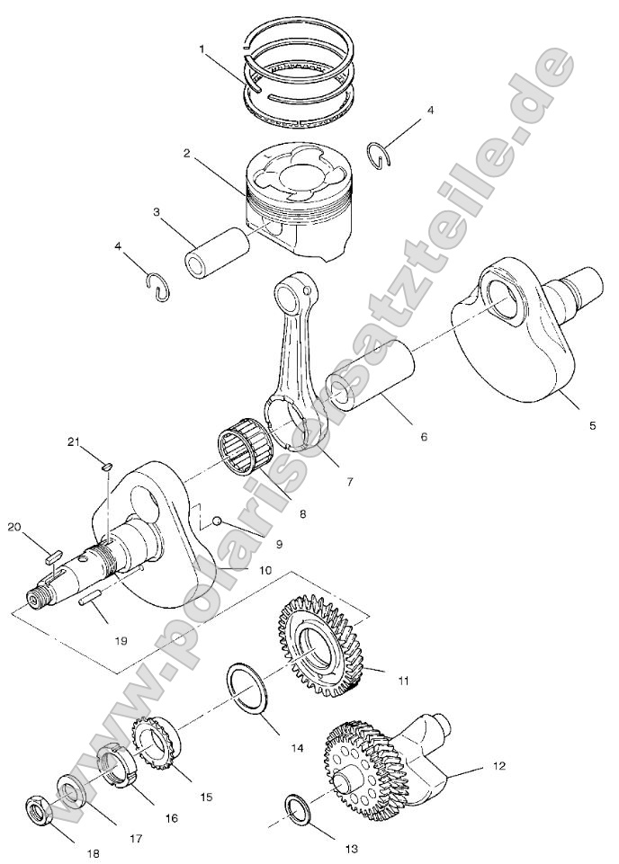 Crankshaft and Piston