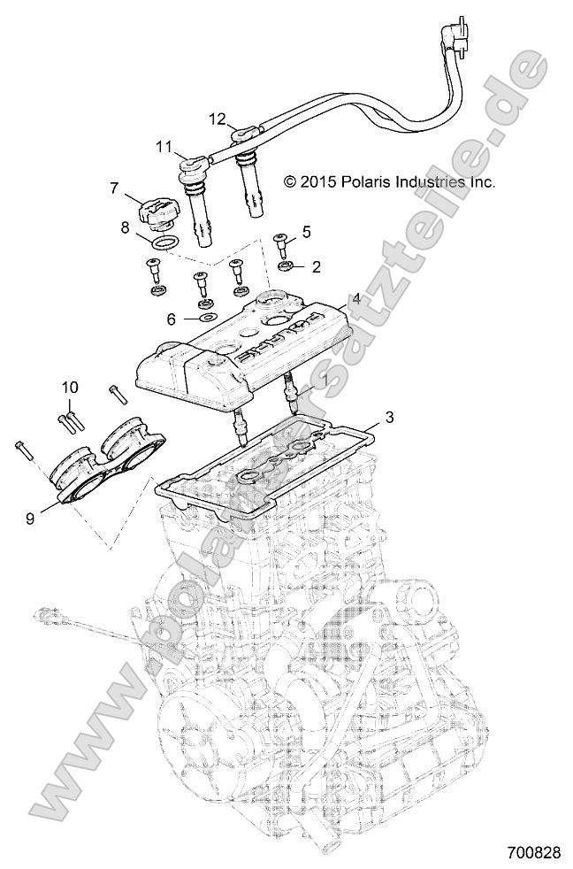 Engine, Throttle Body and Valve Cover