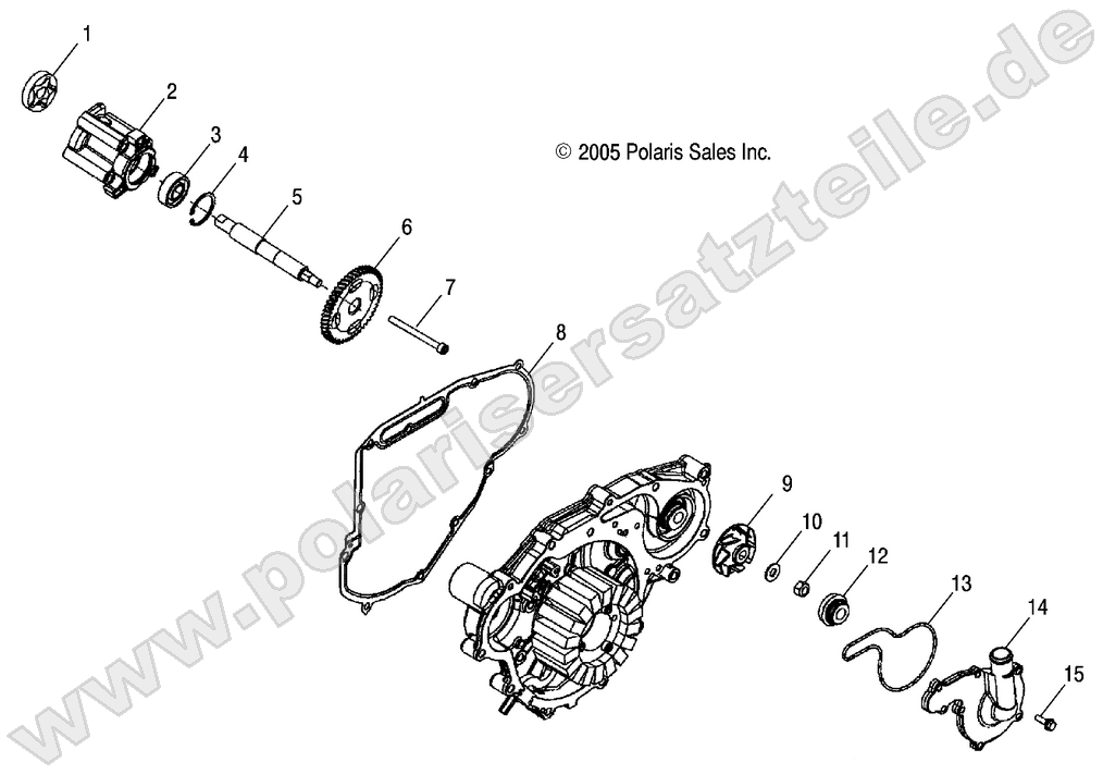 ENGINE, OIL PUMP and WATER PUMP