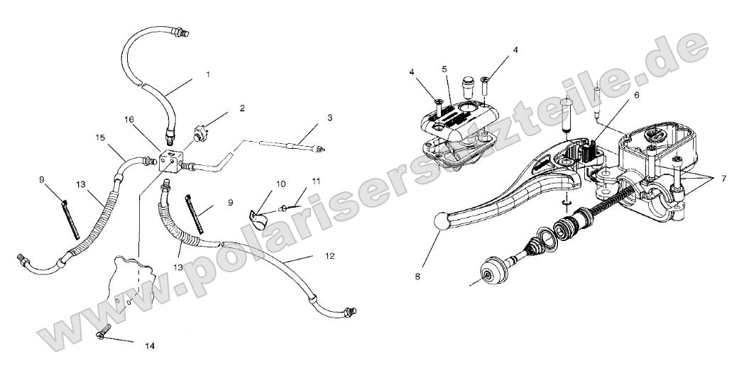 Controls - Master Cylinder/Brake Line