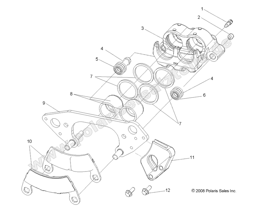 BRAKES, FRONT CALIPER