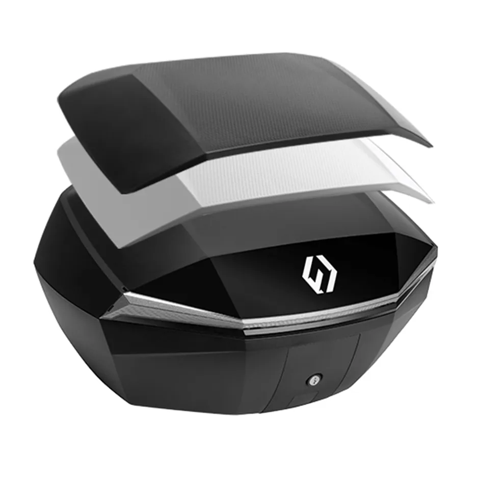 Furchtlos SHIELD L Topcase Kofferdeckel Abdeckung schwarz