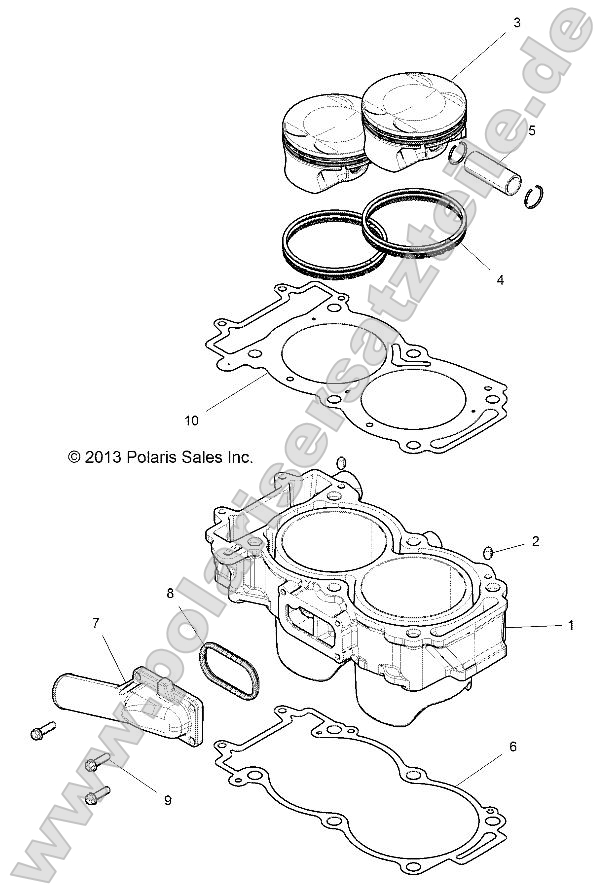 Engine, Cylinder and Piston